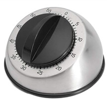 Mechanical Stainless Steel Counter 60 Mins Cooking Baking Kitchen Timer Countdown Wind Clock Home Tools
