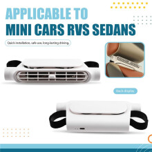 Car Headrest Cooling Fan 3 Speeds Adjustable Car Air Cooling Fan 5V/2A Car Rear Backrest Fan for Cars RVs Sedans