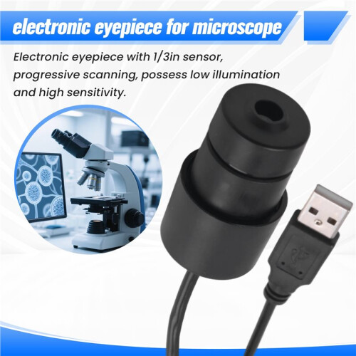 Ocular Eletrônico Universal para Microscópio, Câmera Digital USB de 2 MP para Microscópio, Câmera para Educação Científica em Sala de Aula 2