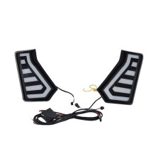 For Tacoma 2024-2025 Front Bumper DRL Fog Light LED Daytime Runnning Light Daul Colour LED Turn Signal Lamp Kit