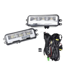 Front LED Fog Lights Kit W/ Amber LED Signal Lights Wires Relay for Tacoma 24-25 Daytime Running Lamp