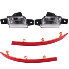 For 2009-2017 Car Rear Bumper Reversing Brake Light Tail Warming Signal Reflector Lamp