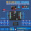 12Gang  Panel with Wireless Remote Control, Circuit Box RGB Colors Toggle  Momentary Circuit Control Relay 3