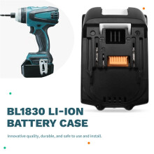 BL1830 Li-Ion-Akkugehäuse mit Ladeschutzschaltung, Digitaler LED-Anzeige für 18V 6,0Ah