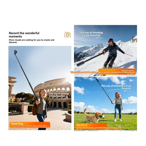 STARTRC Invisible Selfie Stick for  X5   2M Extendable Selfie Stick Essential Camera Accessories 1