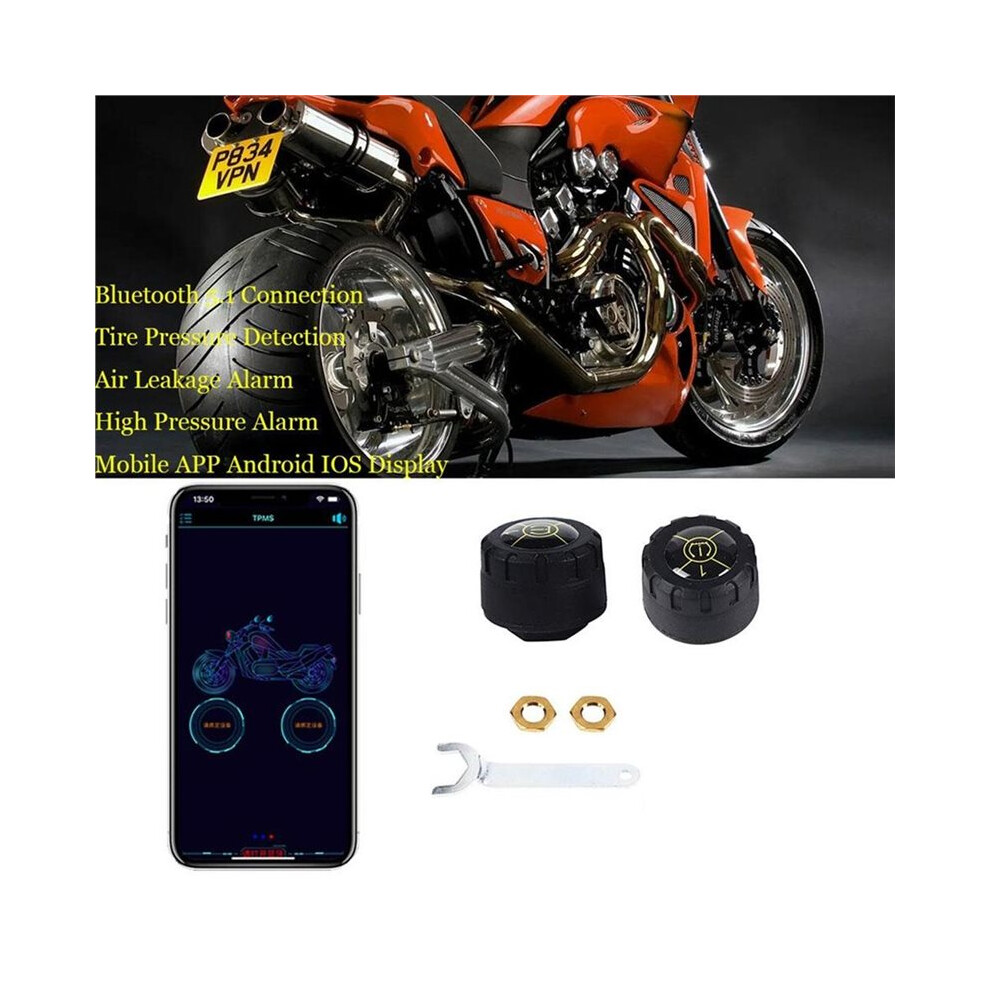 4 External Sensors Motorcycle Tpms 5.1 For Android/Ios Tire Pressure Monitoring 4711920589440