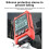 FS2202 Auto Range Multimeter 9999 Counts TRMS AC  Voltmeter Amp NCV Resistance Capacitance Transistor Tester Red 8