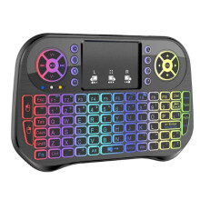 I10 Flying Air Mouse Keyboard Remote Control 2.4G Backlight Infrared Learning Tool for Android TV BOX