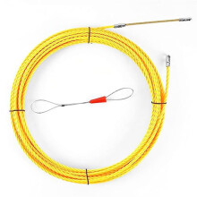 Fiskbandsdragare Genom VäGglina OD 6Mm  FiskelinafäSte med StåLrep 50 Fot (15M)