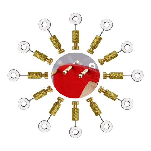 12Pcs DIY Tools Handmade Leather Goods Tools Suture Fixing Needle Leather Goods Fixed Needle Stitching 6-12mm 1