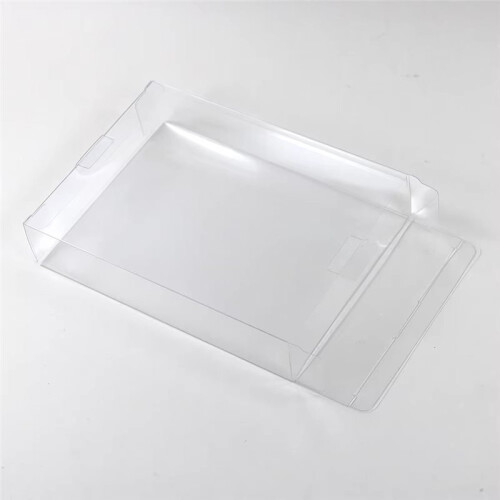 10pcs for  SNES N64 Game Box Protector Case Clear Transparent Plastic Game Boxes Protective Sleeves 1