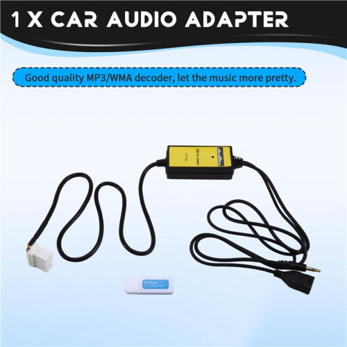 Car Audio USB AUX Input Adapter CD Changer for  Accord  S2000  CR-V  MDX TSX 1