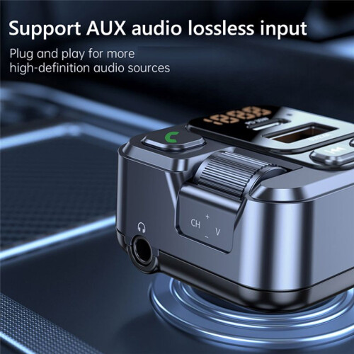 Auto-FM-Transmitter Modulator  Auto-MP3-Player AUX-AudioempfäNger USB Typ C PD30W AutoladegeräT Freisprecheinrichtung 1