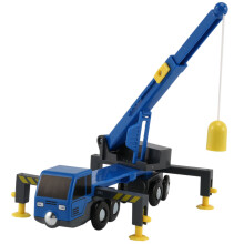 Multifunctionele Treinspeelgoedset Accessoires Minikraanwagen Speelgoedvoertuigen Kinderspeelgoed Compatibel met Houten Rails Spoorweg
