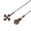 4Pcs Ceiling Fan Pull Chain Set,Bulb and Fan Pattern Pull Chain Extension Fan Pull Chain Pendant 12 Inch (Red Bronze) 7