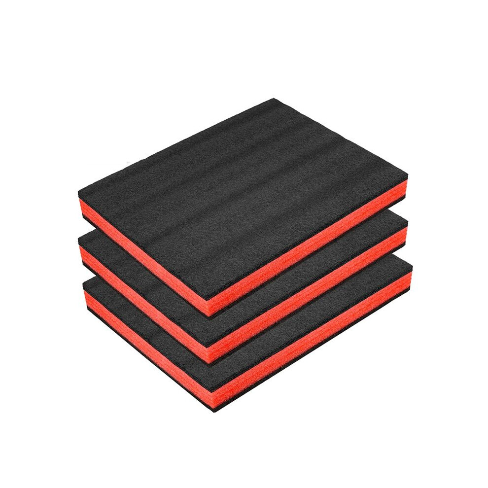 3Pcs Cuttable Polyurethane Foam Sheets,Polyethylene Tool Foam Sheets,Drawer Liner,Toolbox And Storage Tool Shadow 4711834810968
