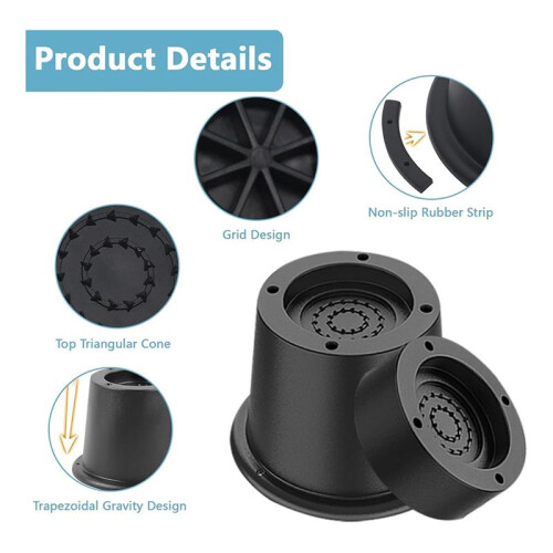 Elevadores de Cama de 3 Polegadas, Elevadores de Móveis para Serviços Pesados, Elevadores de Cama, Elevador de Cama Suporta Até 6.000 Libras, 8 2