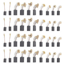 Electric Motor Carbon Brushes Set - 40 Pack Replacement Repair Kit with 10 Sizes, Suitable for Repair Power Tools Part