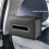 Car Tissue Box Leather Hanging Bag  Back Armrest Storage Box Backseat Tissue Case Fix Strap Interior Accessories B 6