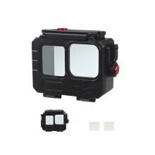 Custodia Impermeabile 80M Custodia Protettiva con Telaio In Alluminio Custodia Subacquea per GoPro12/11/10 per GoPro13 Action Camera A
