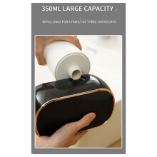 Sensor Soap Dispenser Automatic Foaming Hand Wash Dispenser Wall Mount Liquid Soap Dispenser for Bathroom Kitchen Black