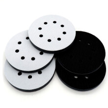 5X Interface Pads 5 Inch 8 Gaten Klittenband Zachte Spons Schuim Schuur Interface Pad voor Excenterschuurmachine Polijsten