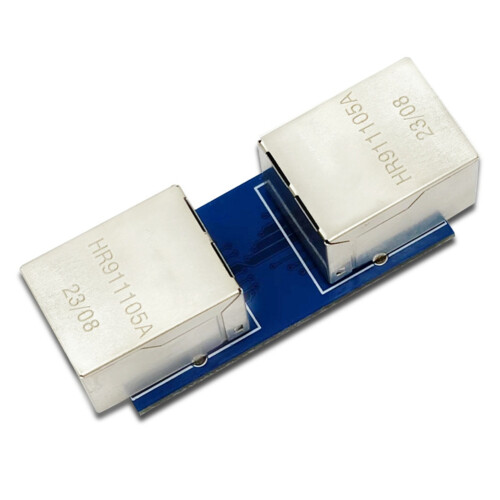 Gigabit Ethernet Cable Adapter Module Network Cable Extension Connector RJ45 Adapter Network Straight-Through Connector