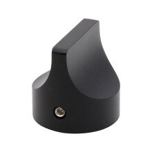 28x28mm Solid Pure Aluminum Alloy Knob Volume Potentiometer HIFI Audio Amplifier Tone Knob Black