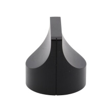 28x28mm Solid Pure Aluminum Alloy Knob Volume Potentiometer HIFI Audio Amplifier Tone Knob Black