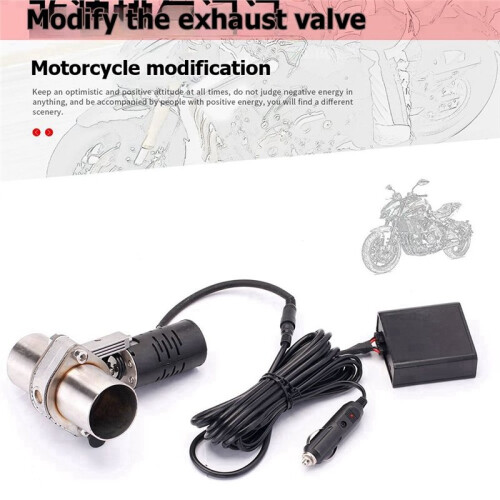 51mm Motorcycle Exhaust Modified Sound Wave Remote Button Electronic Control Exhaust Valve Electrically Controlled Valve 1