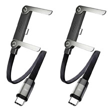 Hidden Holder Charger Cable with Stand, 240W PD Type-C to Type-C Fast Charging Cable, 2-in-1 Gaming Desk Stand 2pcs