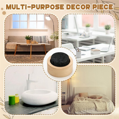 2 Pcs Lava Rock Essential Oil Diffuser Lava Stone Passive Diffuser for Sauna Decorating At Office, Bedroom, Bathroom 2