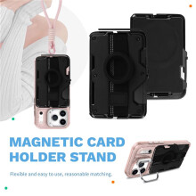 Anti-Fraud Credit Card Holder Metal Magnetic Card Holder Stand for Business Men'S Phones