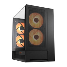 Caja de PC Gaming - COUGAR - OMNYX - Negro - Mid-Tower ATX - 4 Ventiladores ARGB PWM
