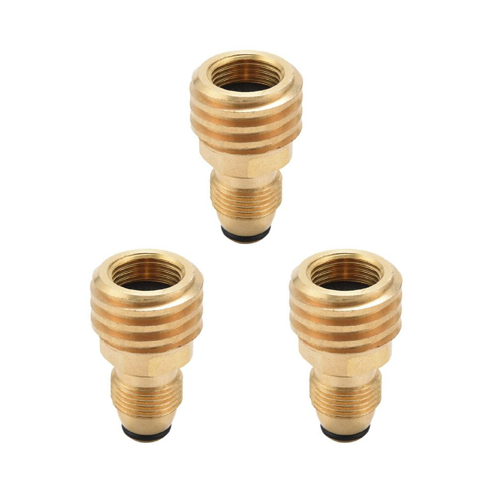 Torribaly 3X Propane Gas Adapter Converts Pol Lp Tank Service Valve To Qcc1/Type1- Old To New