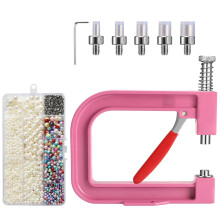 Pearl and Rivet Setting Tool for Clothes Shoes Bags with Accurate Positioning and Firm Inlay