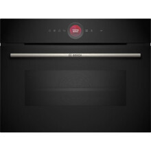 Four combiné micro-ondes Encastrable Softclose - BOSCH SER8 CMG7241B1 Noir - Vol four 45l - 16 modes cuissons - 455 x 594 x 548 mm