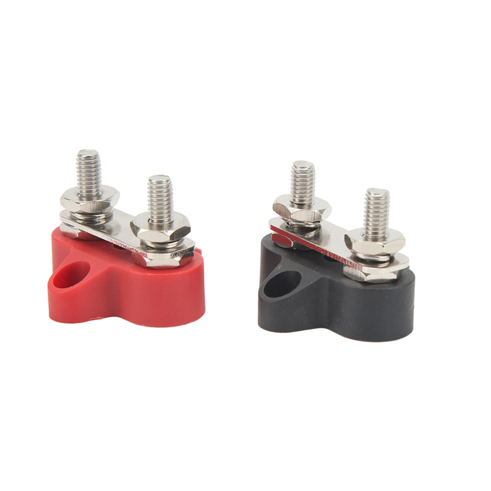 2Pcs 48V Battery Junction Block M6 Studs Positive Negative Terminal 4981373619425