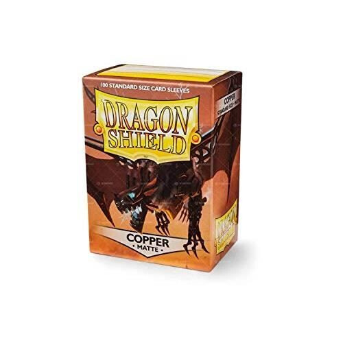Dragon Shield Copper Matte Card Sleeves - 100 Sleeves - Board Game