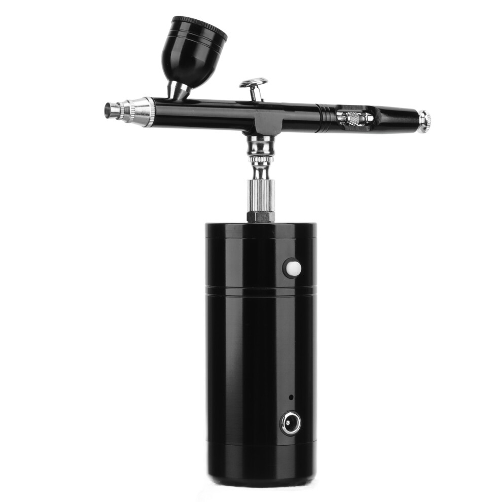 Cordless Rechargeable Aluminum Airbrush Kit For Nail & Cake Decor, 8.4V, 700Mah 3531373619898