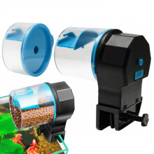 Automatic Fish Feeder 210/100ml, Programmable BatteryOperated Dispenser With 8/12/24H Timer, Vacation Feeding