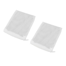 10 Stück wiederverwendbare Nylon-Aquarienfilter-Medienbeutel 13x18cm Weiß