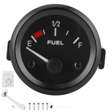Car Fuel Gauge Meter High Accuracy Universal Fit Fuel Level Indicator With Anti Corrosion Durable Construction Easy Reading In Darkness Negative