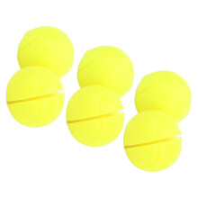 6 Stück fluoreszierend gelbe Silikongriffpolster für Tennisschläger, 23 mm