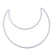 Dream Catcher DIY Craft Supplies White Plastic Moon for-255mm