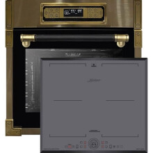 Conjunto Kaiser Quatro EH 6726 AD + KCT 6730 FIG, Forno embutido 80L + placa de indução, 60 cm