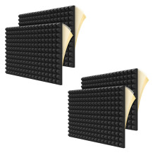 24 Pièces Séries Panneaux de Mousse Insonorisés, Panneaux Acoustiques En Forme de Pyramide de 2 x 12 x 12 Pouces