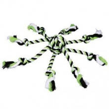 Trixie Denta Fun Rope Toy With Woven In Ball For Dog, 44 x 7cm (color May Vary) - toy rope dog trixie 44 cm denta fun pet play pure cotton dental