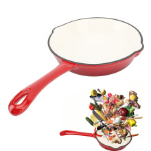 Enamel Cast Iron Frying Pan 20cm Nonstick Grill Cooking Skillet