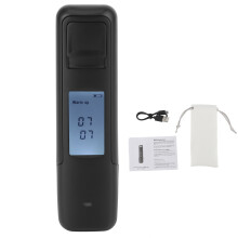 Alcohol Breath Tester With Three Color Indicator Lights, Fast Drying Structure, Non Contact Design And Auto Shut Off Feature For Reliable And